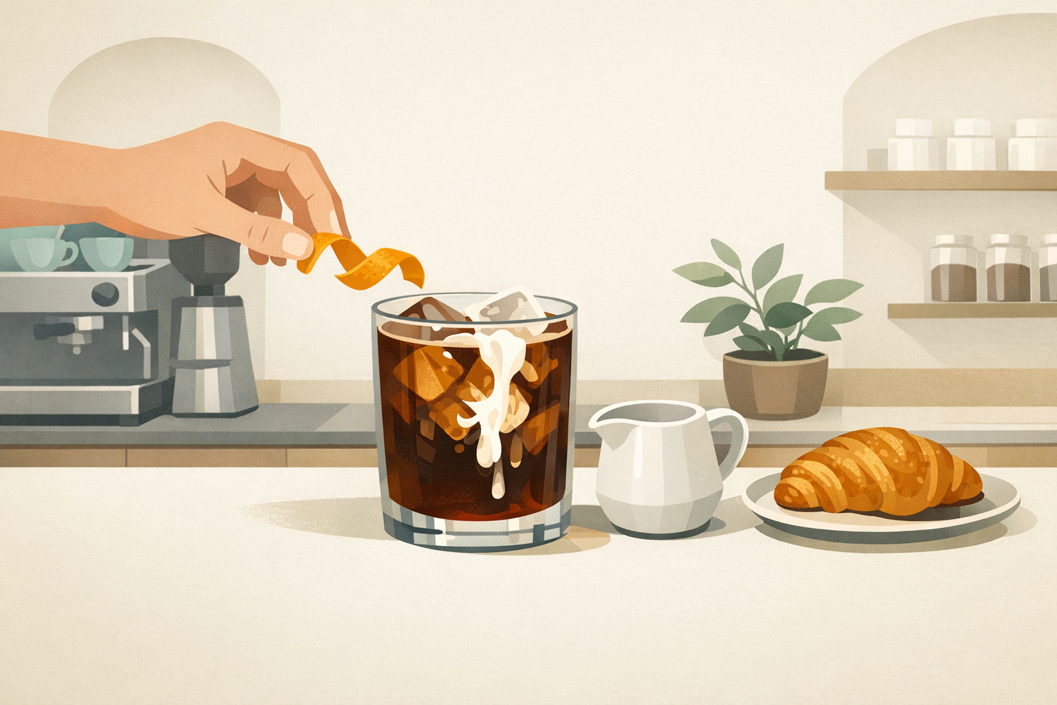 Finish with contrast